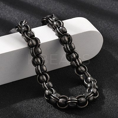 304 Stainless Steel Link Chain Bracelets for Women Men BJEW-A031-04C-AS-1