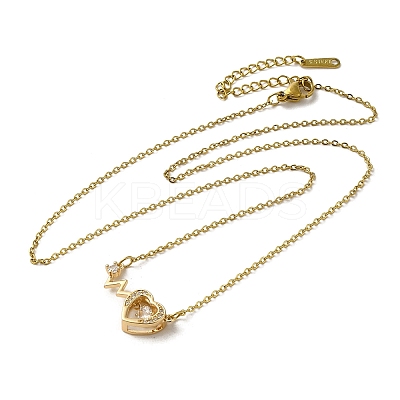 Brass Rhinestone Pendant Necklaes NJEW-M210-04G-1