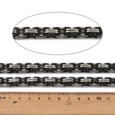 201 Stainless Steel Byzantine Chains SA-E001-14BP-03-1