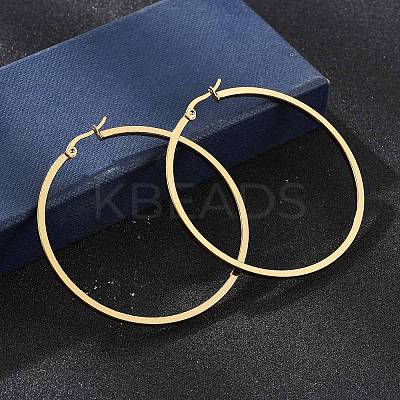 201 Stainless Steel Hoop Earrings EJEW-P304-14A-G-1