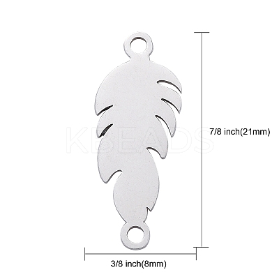 Non-Tarnish 201 Stainless Steel Stamping Blank Links Connectors LS-STAS-T046-JA346-1-1