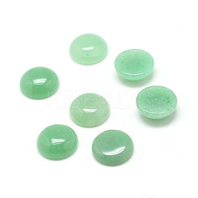 Natural Green Aventurine Gemstone Cabochons G-T020-18mm-02-1
