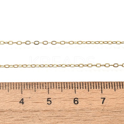 Rack Plating Brass Cable Chain Necklaces for Women NJEW-M048-01G-1