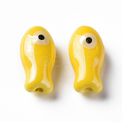 Handmade Porcelain Beads PORC-T007-06E-1