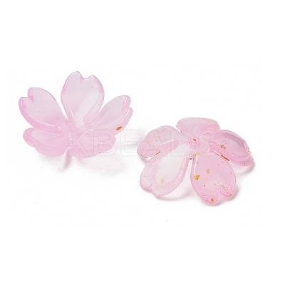 Acrylic Bead Caps OACR-H056-01B-1