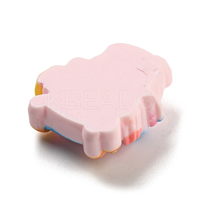 Pig Theme Opaque Resin Cabochons RESI-H154-01B-1