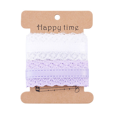 4 Yards 2 Colors Polyester Lace Trim OCOR-TADJ0001-02A-1