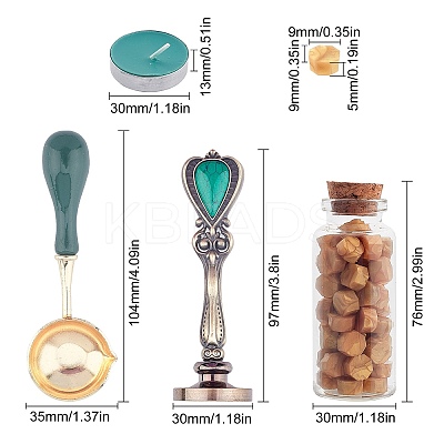 Wax Seal Stamp Set TOOL-WH0019-82A-1