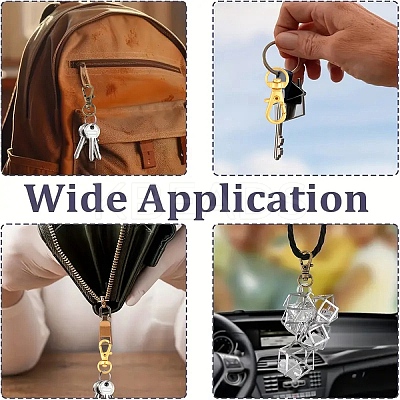 20Pcs Alloy Swivel Lobster Claw Clasps IFIN-YW0003-85G-1