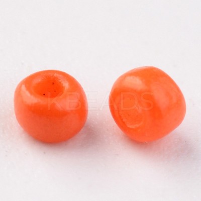 12/0 1.5~2mm Baking Paint Glass Seed Beads Loose Spacer Beads X-SEED-S001-K4-1