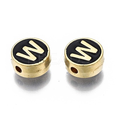 Alloy Enamel Beads ENAM-N052-006-02W-RS-1