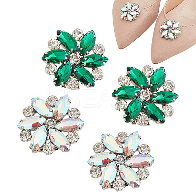 4Pcs 2 Colors Iron Shoe Buckle Clips FIND-AR0004-49-1