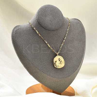 304 Stainless Steel Constellation Pendant Necklaces LS-NJEW-K392-01G-03-1