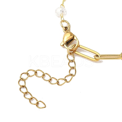 304 Stainless Steel Paperclip Chain Bracelet Making AJEW-JB01434-01-1