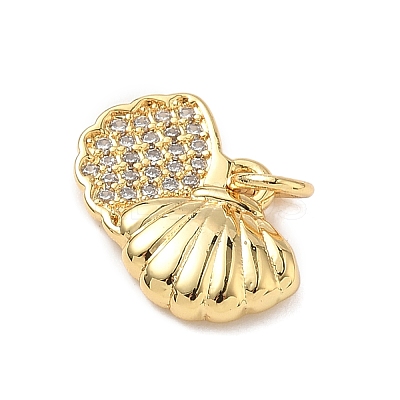 Brass Micro Pave Cubic Zirconia Pendants KK-D426-25A-G-1
