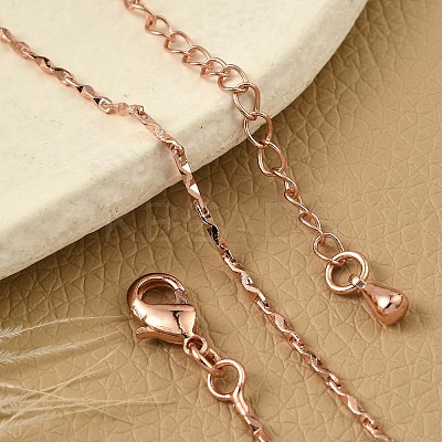 Brass Link Chain Bracelets for Women BJEW-G735-06RG-1