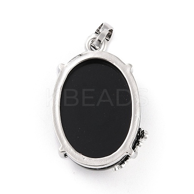 Natural Obsidian Pendants G-C235-03E-RS-1