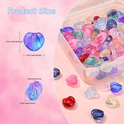 120Pcs 15 Colors Electroplate Transparent Glass Beads GLAA-CJ0001-77-1