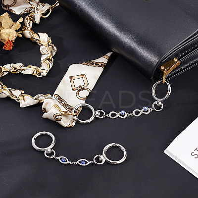 1 Set Alloy Enamel Evil Eye Links Bag Strap Extenders FIND-AR0003-58-1