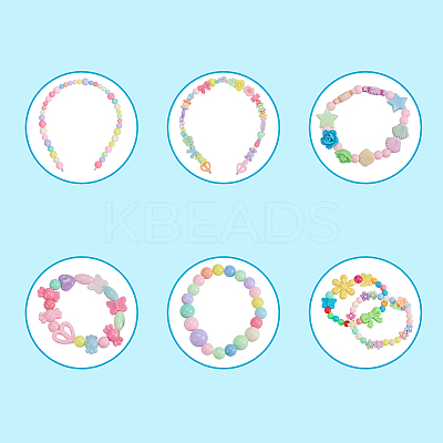 DIY Bracelets & Hair Band Jewelry For Children DIY-YW0001-32-1