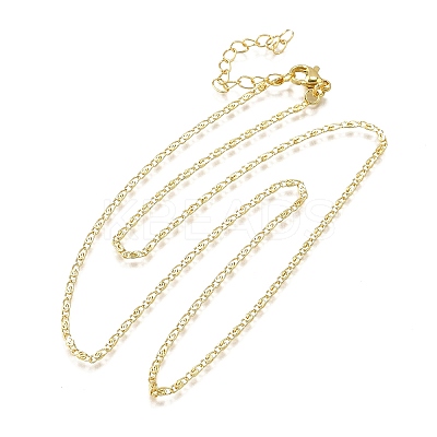 Brass Lumachina Chain Necklaces NJEW-M108-43G-1