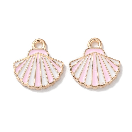 Alloy Enamel Pendants ENAM-O001-02C-G-1