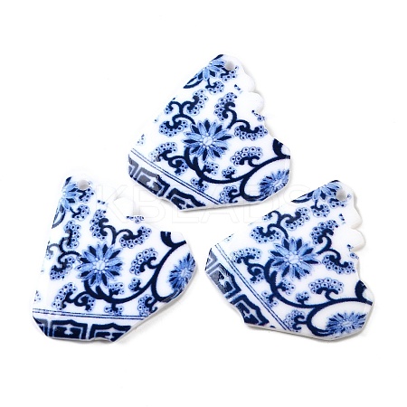 Printed Resin Pendants FIND-U031-12C-1