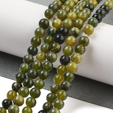 Natural Canada Jade Beads Strands G-NH0029-02B-1