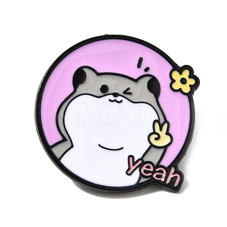 Yeah Hamster Enamel Pins JEWB-K037-02B-EB-1