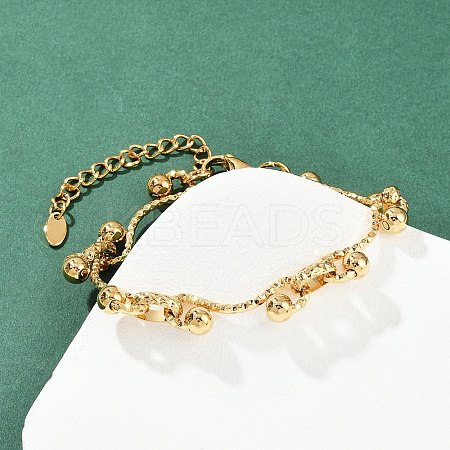 304 Stainless Steel Link Chain Bracelets for Women BJEW-Z143-14G-1