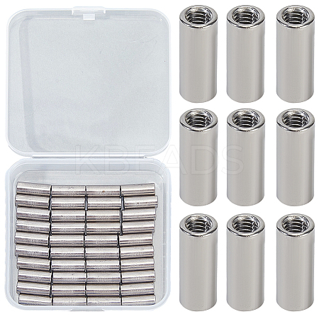 40Pcs 304 Stainless Steel Ear Nuts DIY-BBC0002-62-1