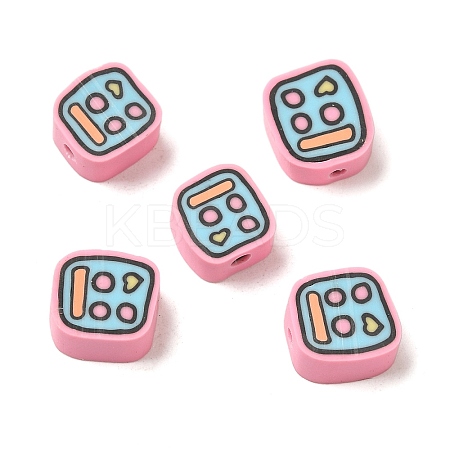 Phone Shape Polymer Clay Beads CLAY-Z003-01A-1