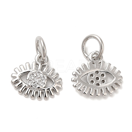 Brass Micro Pave Cubic Zirconia Pendants KK-Q775-05P-1