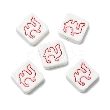 Handmade Porcelain Beads PORC-Z004-02E-1