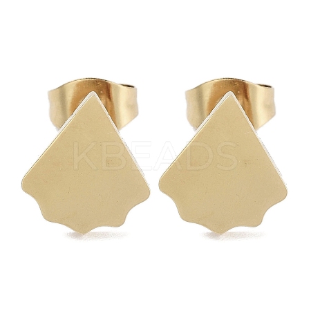 PVD Vacuum Plating 304 Stainless Steel Stud Earrings for Women EJEW-A048-46A-G-1