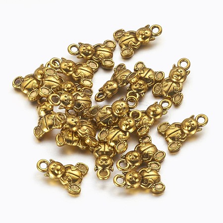 Tibetan Style Alloy Charms LS-X-GLF0301Y-NF-1