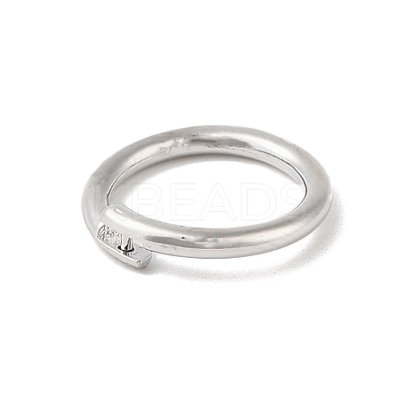 Brass Locking Jump Rings KK-S369-01P-05-1