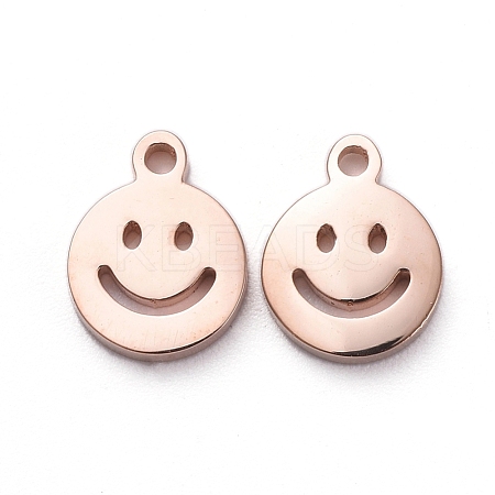 PVD Vacuum Plating 304 Stainless Steel Charms STAS-G215-03RG-1