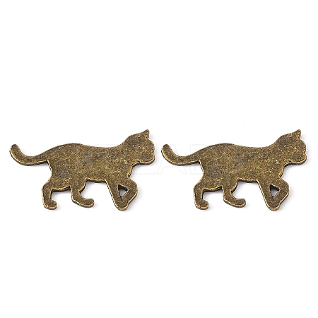 Alloy Kitten Cabochons LS-PALLOY-WH0072-73D-AB-1