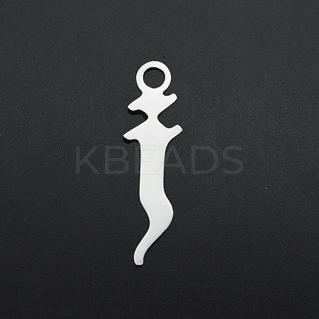 Non-Tarnish 201 Stainless Steel Charms STAS-S105-JA569-J-1