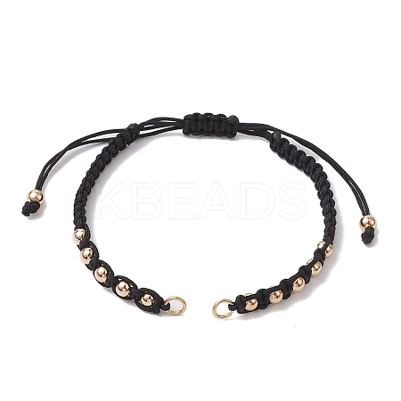 Polyester Braided Bead Bracelet Making AJEW-JB01250-02-1