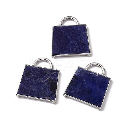 Natural Sodalite Pendants G-G977-04P-03-1