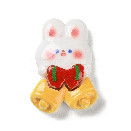 Christmas Theme Opaque Resin Cabochons LS-RESI-F053-B05-1