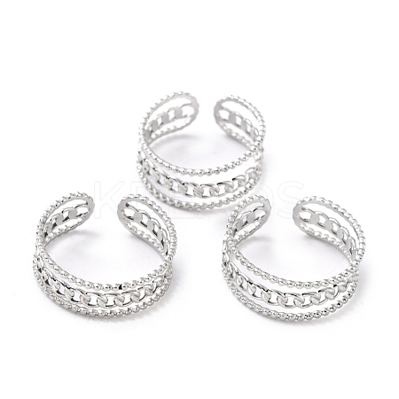 Tarnish Resistant 304 Stainless Steel Finger Rings RJEW-L102-07P-1