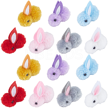 28Pcs 7 Colors Wool Felt Ball AJEW-SC0031-37A-1