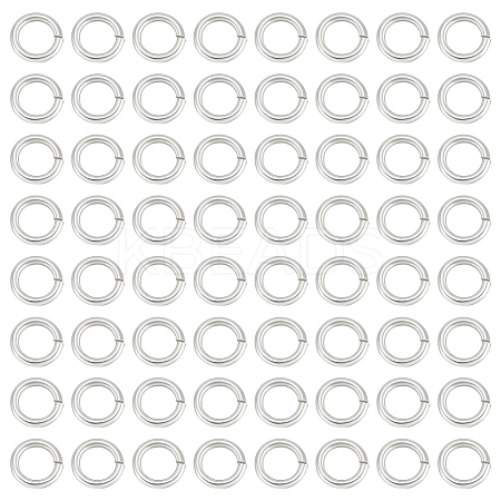 60Pcs 925 Sterling Silver Open Jump Ring STER-BC0002-57B-1