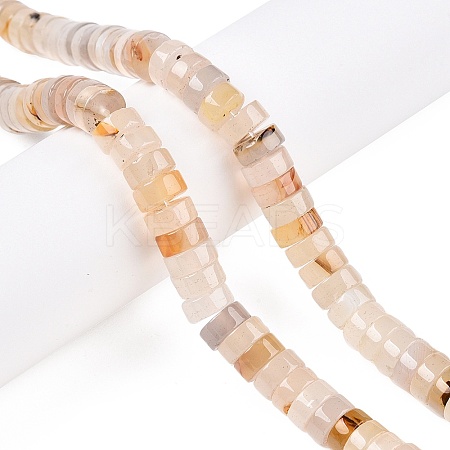 Natural White Agate Beads Strands G-T138-54-1