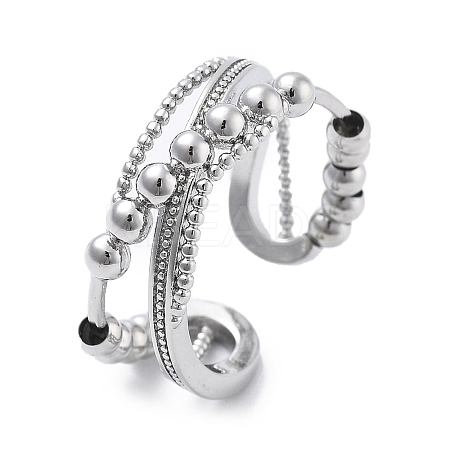 Rotatable Open Cuff Rings for Women RJEW-S402-02P-1