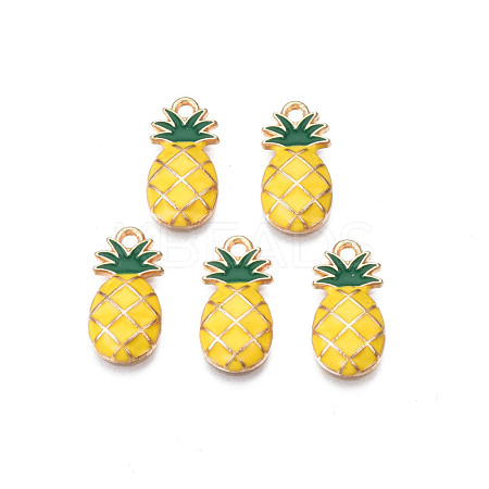 Alloy Enamel Pendants ENAM-S130-22-1