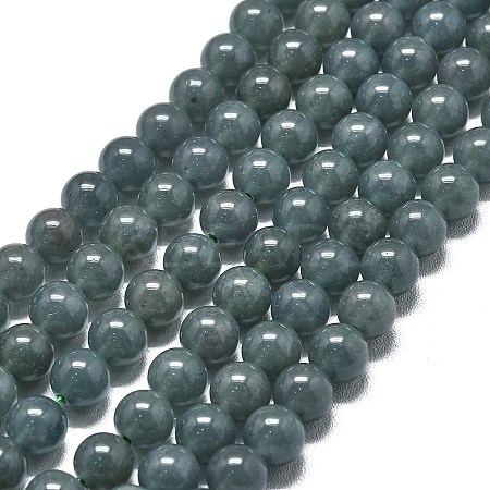 Natural Malaysia Jade Beads Strands G-L645-C01-6mm-09-1